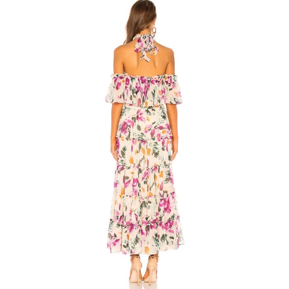 NWT MISA Mila Ruffled Pink Dress sz S - Picture 4 of 14